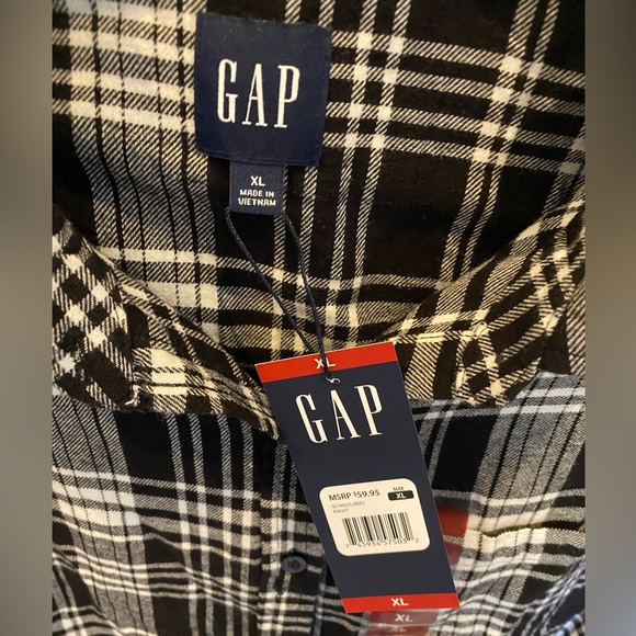 NWT Gap Boyfriend Flannel - Picture 4 of 6